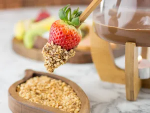 ChiqueOLatte Utrecht Een chocoladefondue: kan het nog lekkerder? Foto: ChiqueOLatte