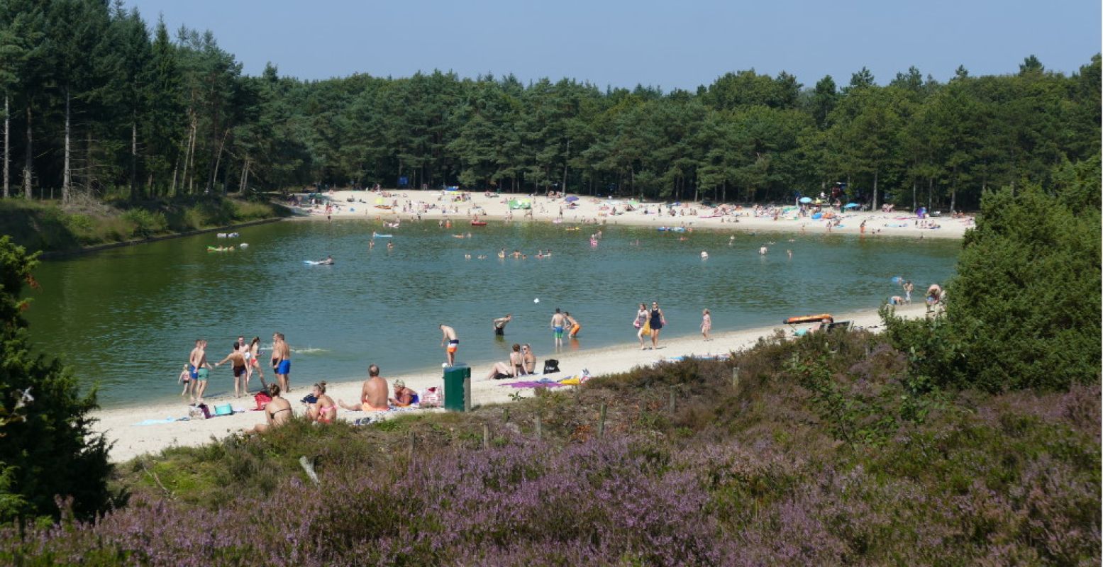 Een zomerse dag aan de Ieberenplas. Foto: Evert Thomas