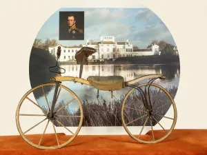 Je ziet hier echte pareltjes, zoals de loopfiets van koning Willem II. Foto: Nationaal Fietsmuseum Velorama