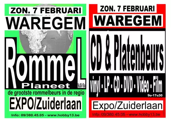 Cd & Platenbeurs te Waregem Foto: De Dapper Eddy