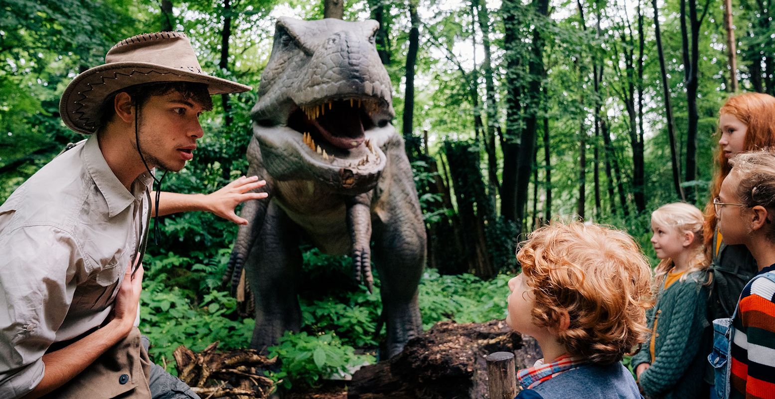 Wat is er aan de hand in het Dinobos? Ga op pad met de Dinorangers! Foto: DierenPark Amersfoort