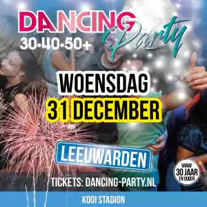 30•40•50+ Oud & Nieuw Party Leeuwarden 30+ Dancing Party. Foto: Herman Hilhorst.