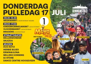 Pulledagen 2025 Het programma bestaat uit leuke activiteiten voor jong en oud. Foto: Buro Binnenstad Hoogeveen