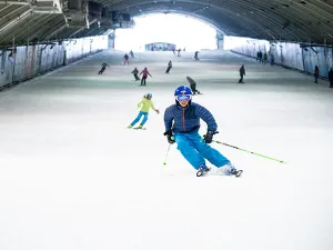 Skiën op echte sneeuw. Foto: Meijs