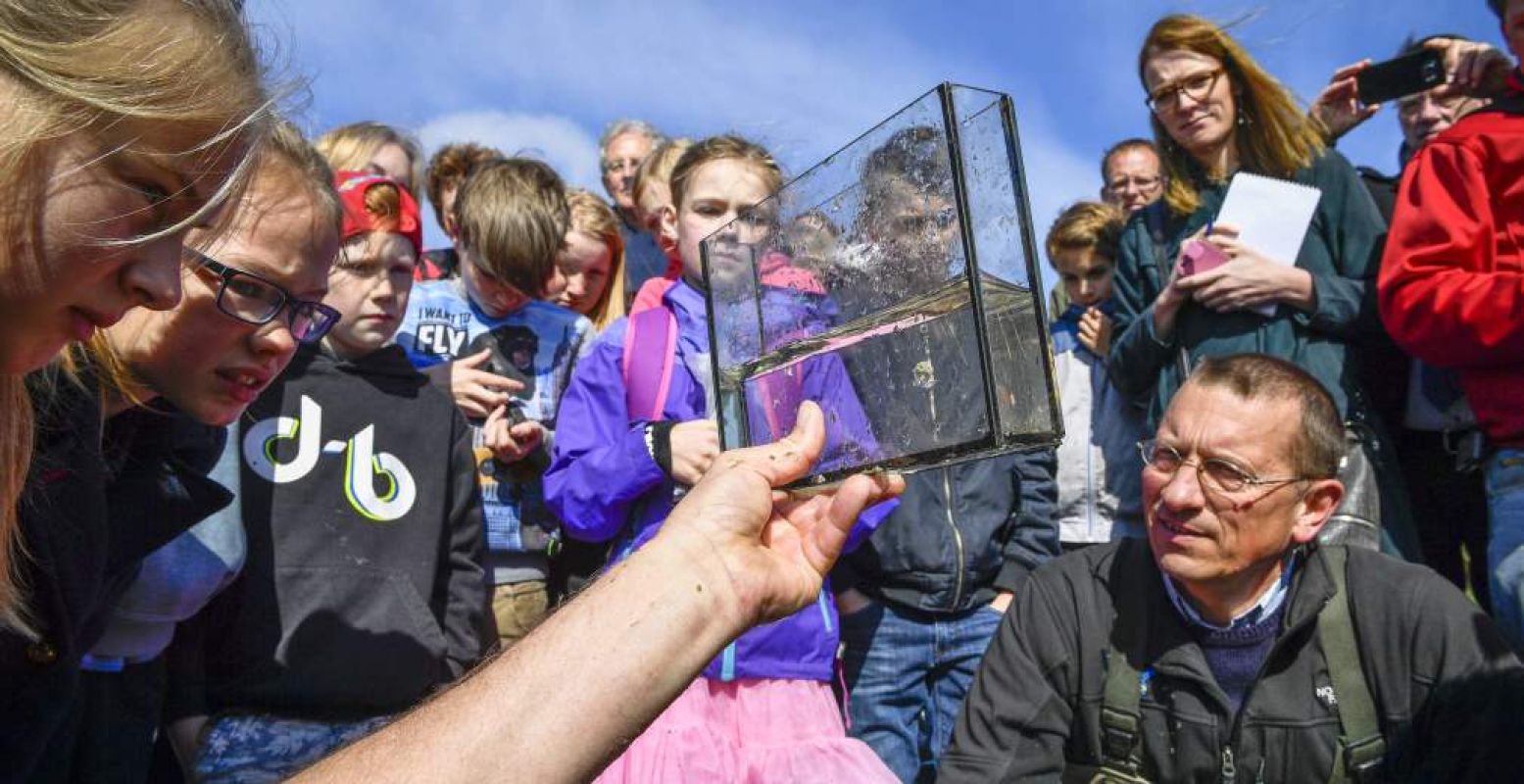 Doe de speurtocht 'Op zoek naar de Blije Vis'. Foto: Afsluitdijk Wadden Center