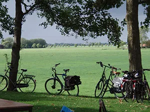 Met de fiets door wierdenland. Foto: Sytze Bentveld voor Museum Wierdenland