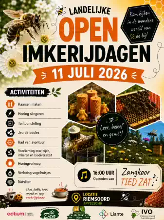 Landelijke Open Imkerijdagen Flyer . Foto: Milan Grijmans