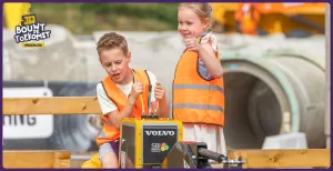 Graaf met graafmachines. Foto: Rene van de Burg