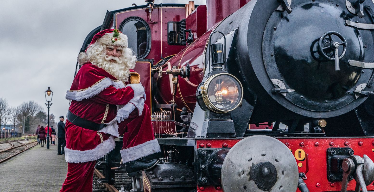 Ho,ho,ho! Ga je mee met de Kerst Expres? Foto: © Benno Ellerbroek / Museumstoomtram Hoorn-Medemblik