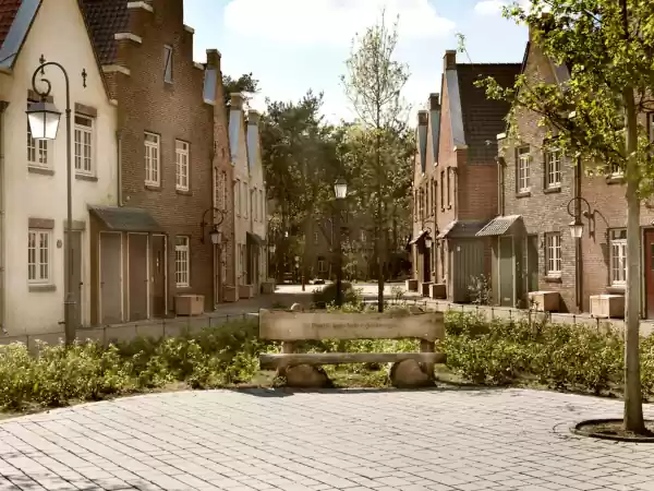 Het dorpsplein van Bosrijk. Foto: Efteling Het dorpsplein van Bosrijk. Foto: Efteling