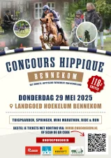 118e Nationale Concours Hippique op Hemelvaartsdag Fotobeschrijving: Councours flyer. Foto: (c) CH Bennekom.