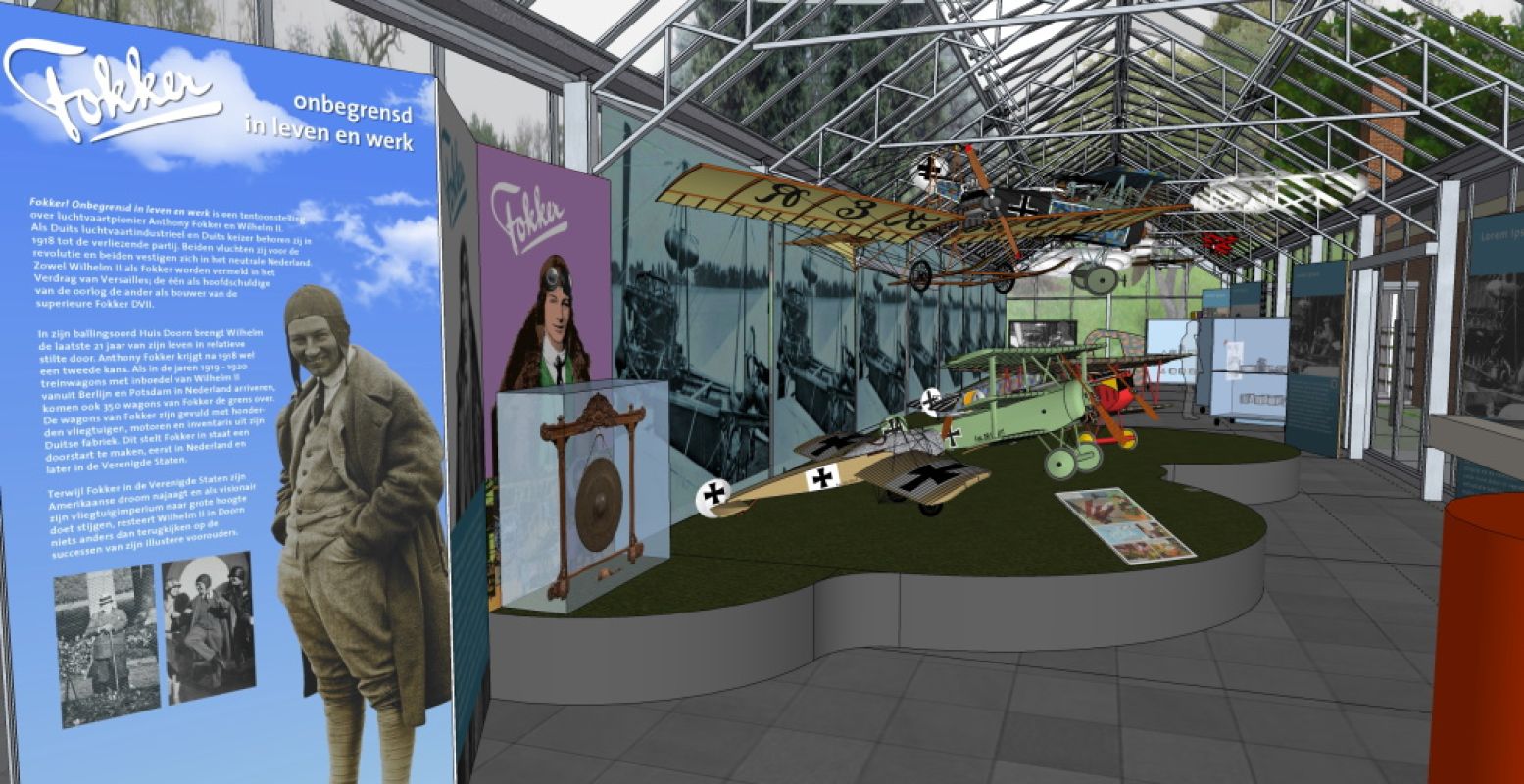 Huis Doorn wijdt een tentoonstelling aan vliegtuigpionier Anthony Fokker. Foto: Huis Doorn.