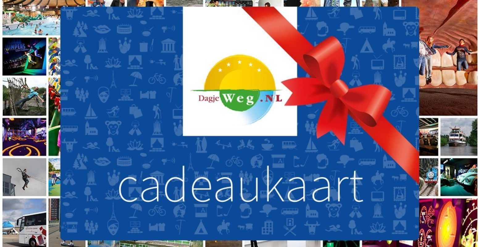 De DagjeWeg.NL Tickets Cadeaukaart geeft gratis toegang tot tientallen uitjes. Foto: DagjeWeg.NL.