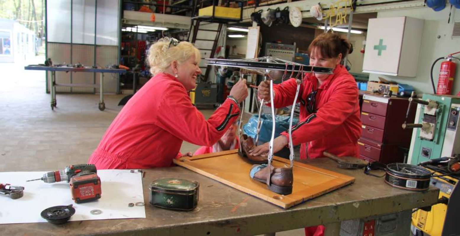 De Schrootstrijd is ook leuk voor vrouwen. Foto: De Spelerij