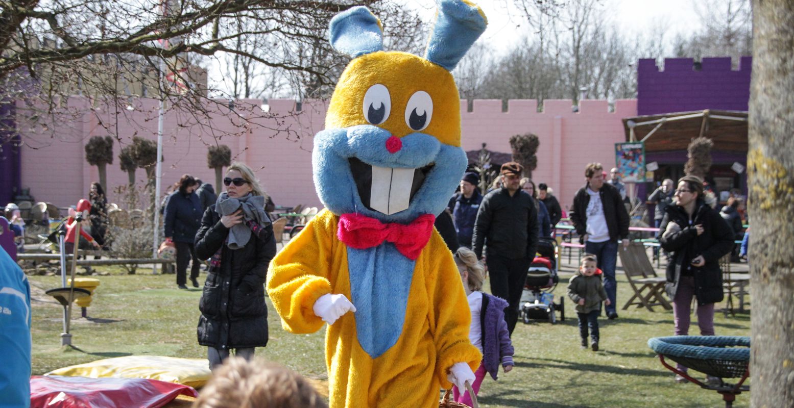 In het Land van Jan Klaassen ontmoet je de paashaas. Foto: Het Land van Jan Klaassen