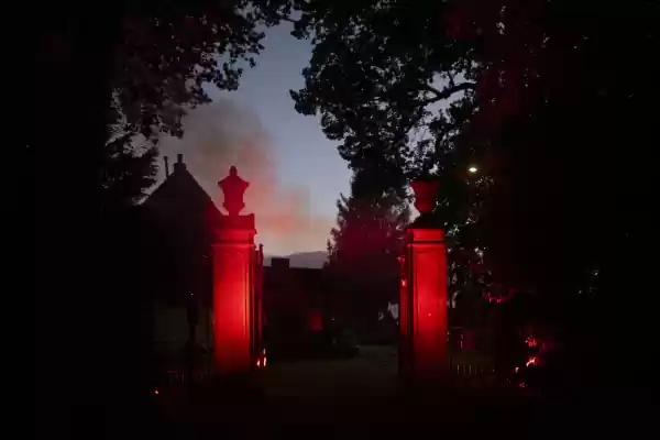 Spooktocht ingang bos, Foto: Marlou Helmes