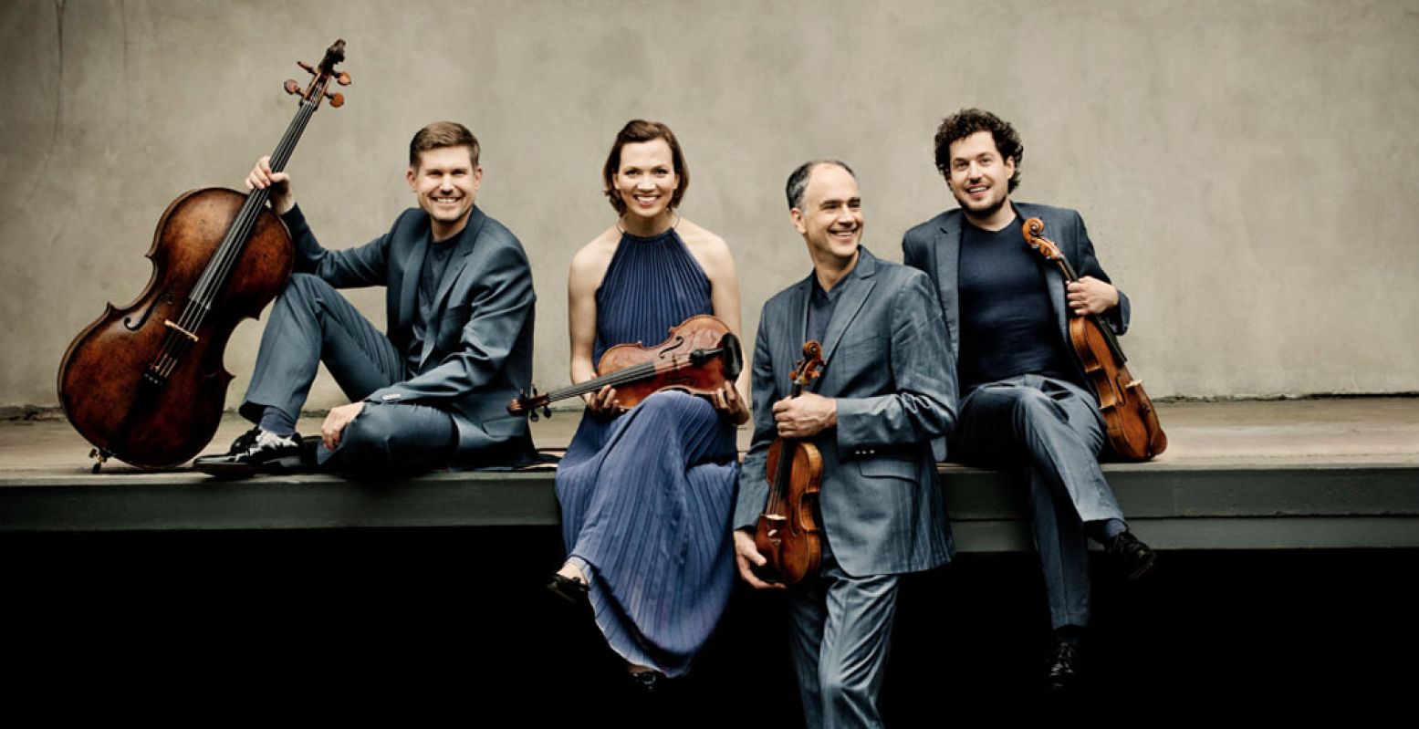 Op 8 mei speelt het Signum Quartett live vanuit de Edesche Concertzaal 'Der Tod und das MÃ¤dchen' van Schubert. Foto: Irène Zandel