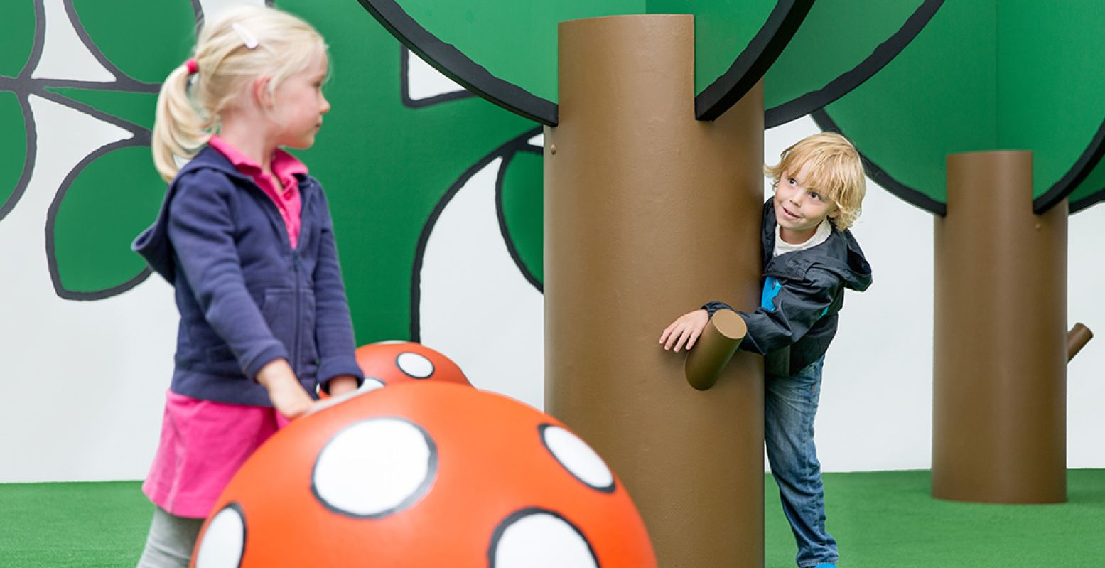 Nijntje gaat uit logeren vanwege een verbouwing. Maar ook op haar logeeradres zijn peuters en kleuters welkom om in de wereld van nijntje te stappen. Foto: nijntje museum © Emmely van Mierlo en Corné Clemens