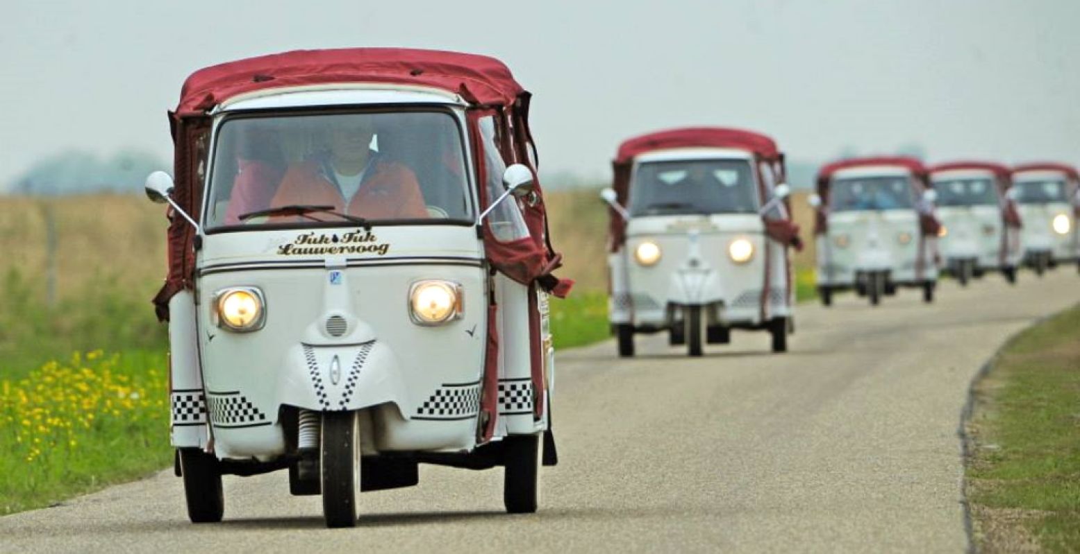 Populair in 2020: een ritje met een tuktuk! Foto: TukTuk Lauwersoog