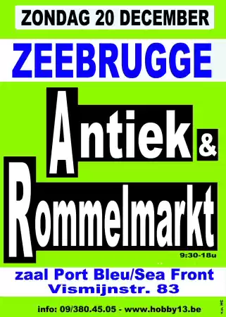 Antiek & Rommelmarkt te Zeebrugge Foto: De Dapper Eddy