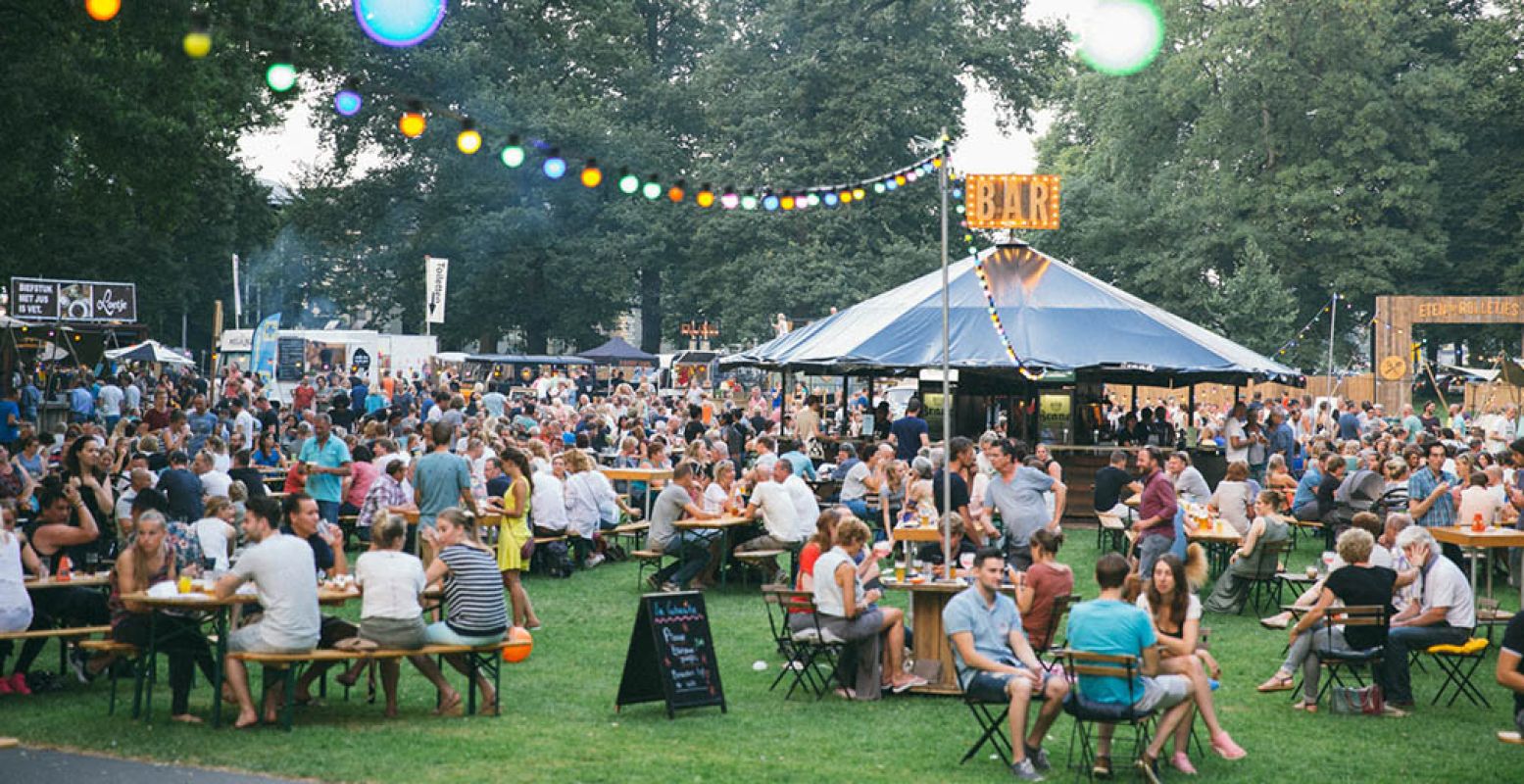 Foodfestival Eten op Rolletjes is dit jaar op tien locaties te vinden. Foto: Eten op Rolletjes.