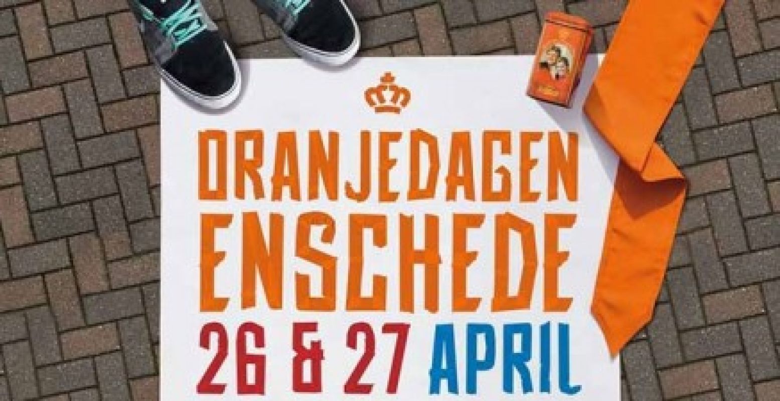 Enschede is op en rond Koningsdag de grootste oranjestad van Oost-Nederland. Foto: Oranjedagen Enschede