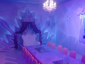 Vier je feestje in de kamer van de Ice Princess. Foto: Monkey Town Heerlen.