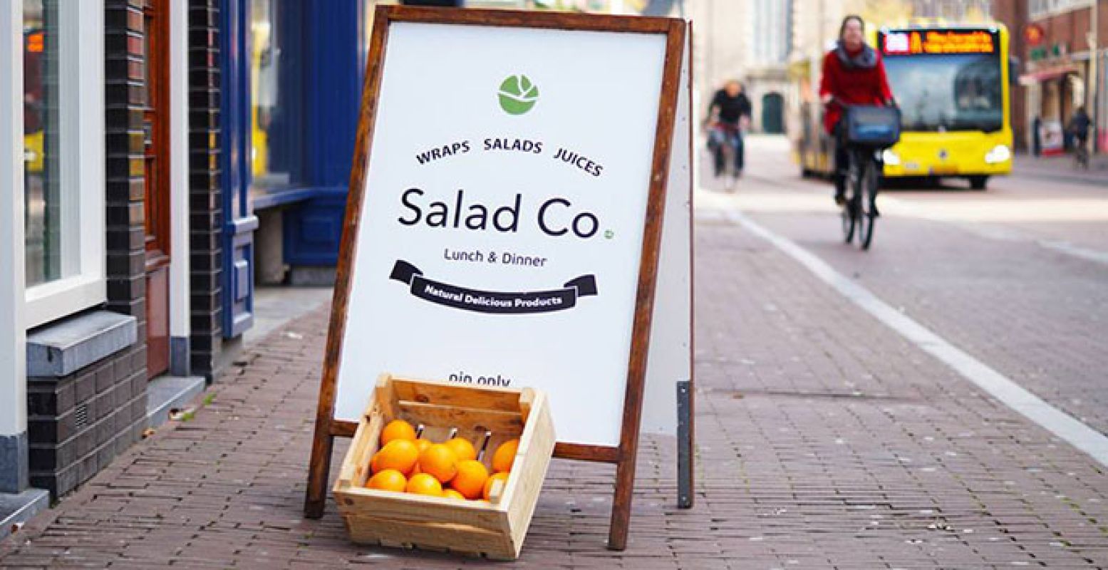 Lekkere salades bij Salad Co in de binnenstad. Foto:  Facebook-pagina Salad Co. 