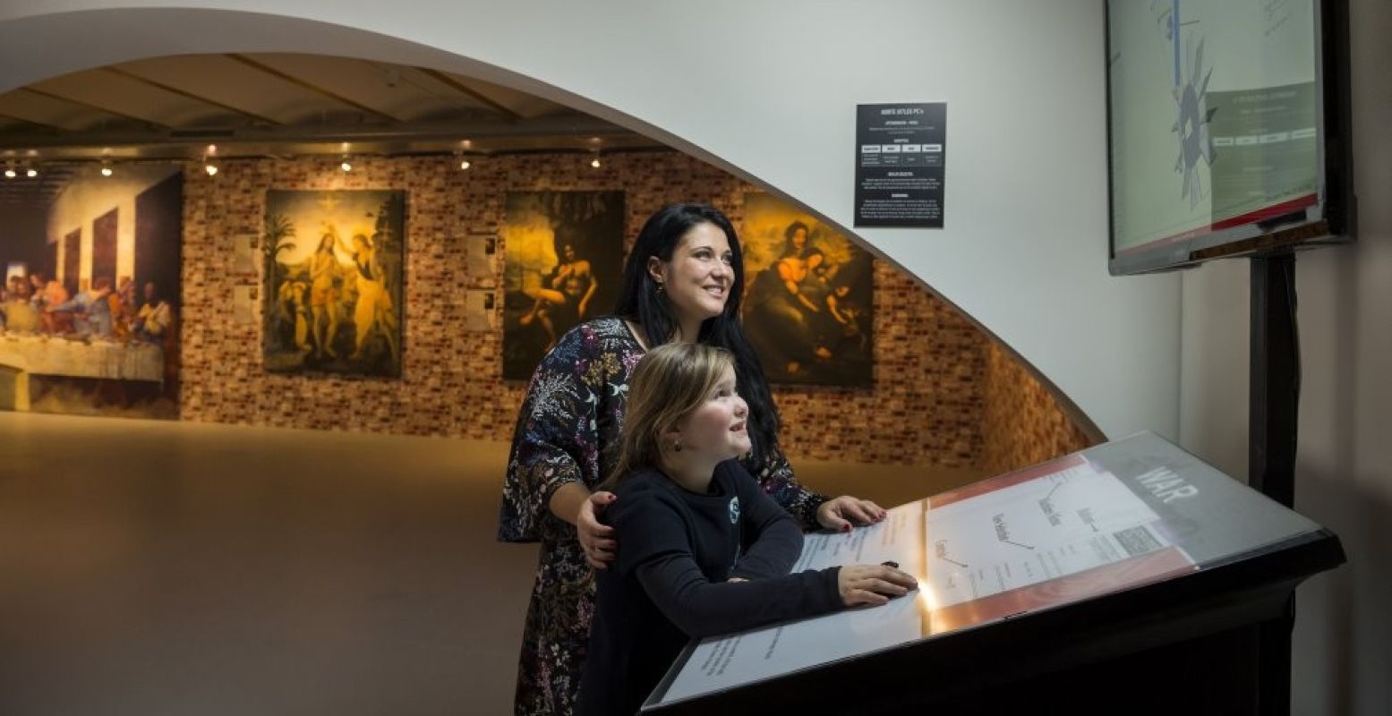Raak de geniale uitvindingen van Leonardo da Vinci aan. Foto: Paula Romein. Raak de geniale uitvindingen van Leonardo da Vinci aan. Foto: Paula Romein.