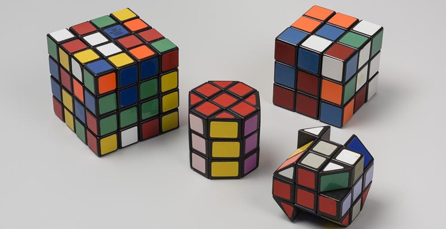 Rubiks kubussen. Foto: Noordbrabants Museum. © Foto Peter Cox. Collectie F. Zachariasse, Berlicum.