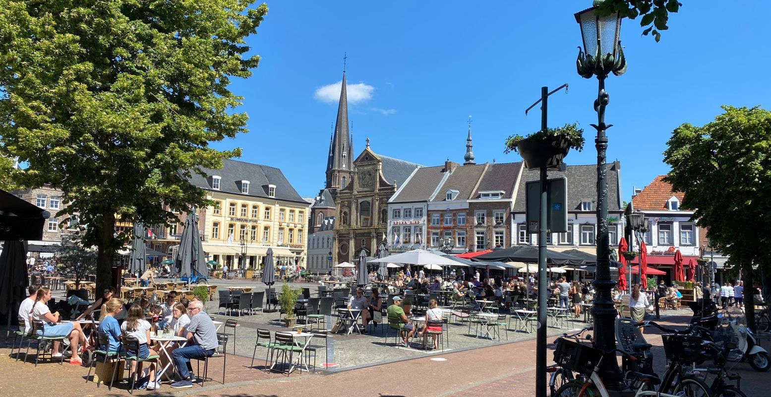 De Markt in het bourgondische Sittard. Foto: © Visit Zuid-Limburg