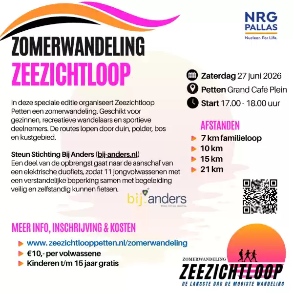 Zomerwandeling Zeezichtloop Petten Foto: (flyer) Romy Rademaker
