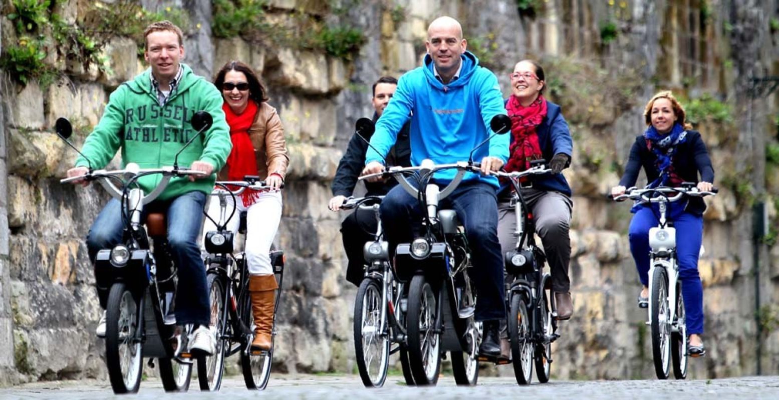 Een fiets, Solex of e-bike van Cycle Center brengt je langs mooie plekken in en rondom Maastricht.  Foto: Cycle Center