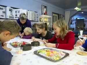 Zelf koekjes versieren en opeten! Foto: De Oude Bakkerij