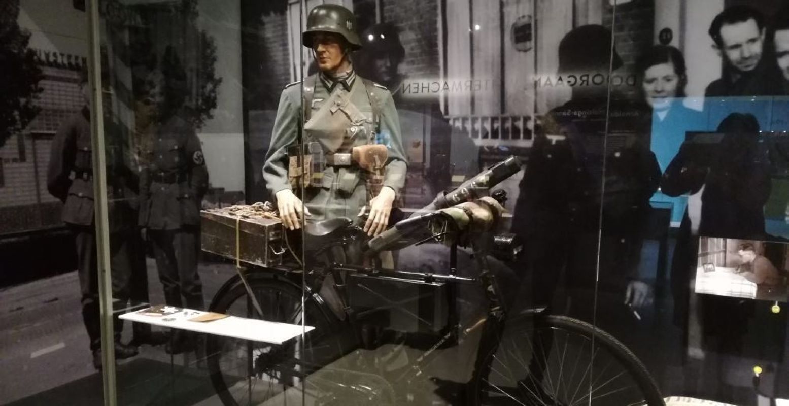 Een Duitse soldaat in de nieuwe tentoonstelling van Oorlogsmuseum Overloon. Foto: DagjeWeg.NL.