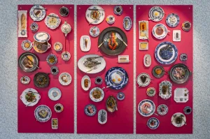Aan Tafel, installatie van Nadja Willems, foto: Geert de Groot
