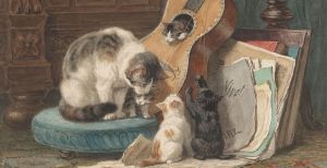 Over de foto: De toonkunstenaars, ca. 1876, Henriëtte Ronner-Knip, Rijksmuseum. Foto: Stedelijk Museum Vianen. De afbeelding is bijgesneden voor gebruik op DagjeWeg.NL. De toonkunstenaars, ca. 1876, Henriëtte Ronner-Knip, Rijksmuseum. Foto: Stedelijk Museum Vianen. De afbeelding is bijgesneden voor gebruik op DagjeWeg.NL.