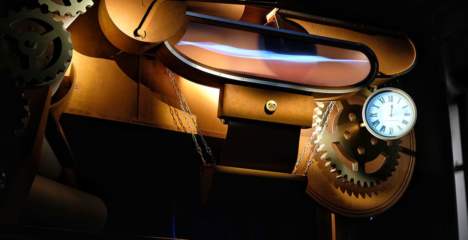 Een deel van de fantastische machine waarin je ziet hoe chocola gemaakt wordt. Foto: Marjorie Romeijn Een deel van de fantastische machine waarin je ziet hoe chocola gemaakt wordt. Foto: Marjorie Romeijn