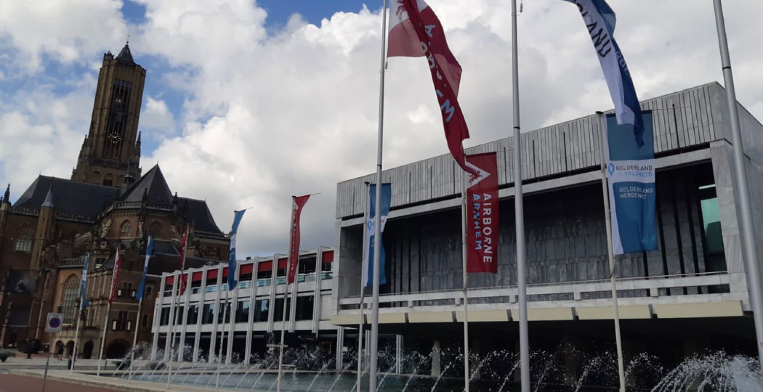 Overal in Arnhem wordt de Slag om Arnhem herdacht. Foto: André Löwenthal