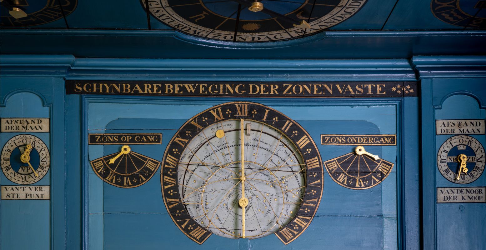 Kijk omhoog en bekijk het ingenieuze planetarium. Foto: Koninklijk Eise Eisinga Planetarium