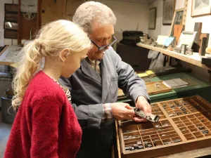 De drukkerij: leuk voor jong en oud. Foto: Oude Ambachten & Speelgoedmuseum