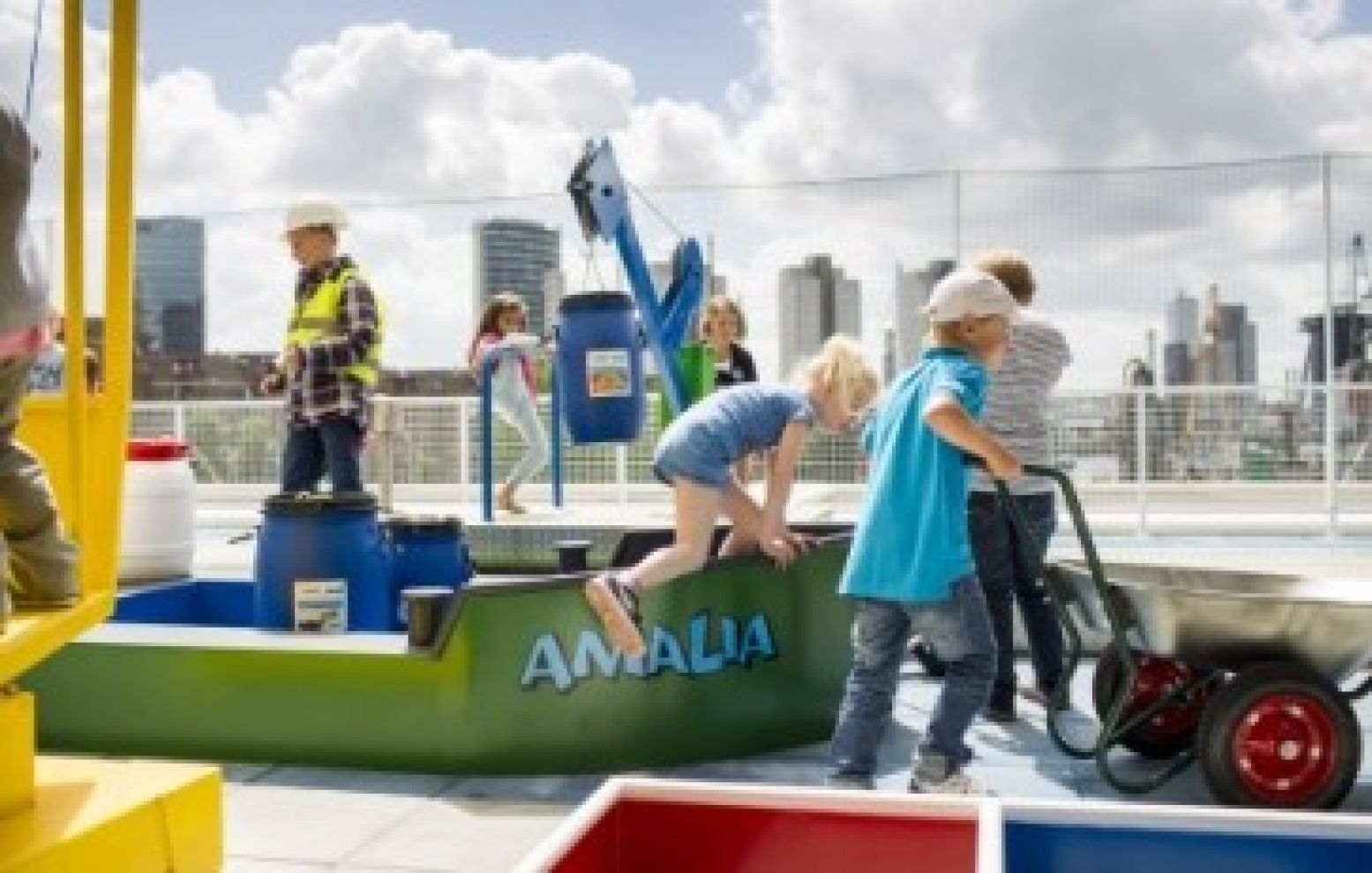 Op avontuur in de haven van Professor Plons. Foto: Fred Ernst