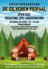 Open dag Scouting OPV-Schoonoord Flyer Open dag. Foto: OPV-SchoonoordFoto geüpload door gebruiker.