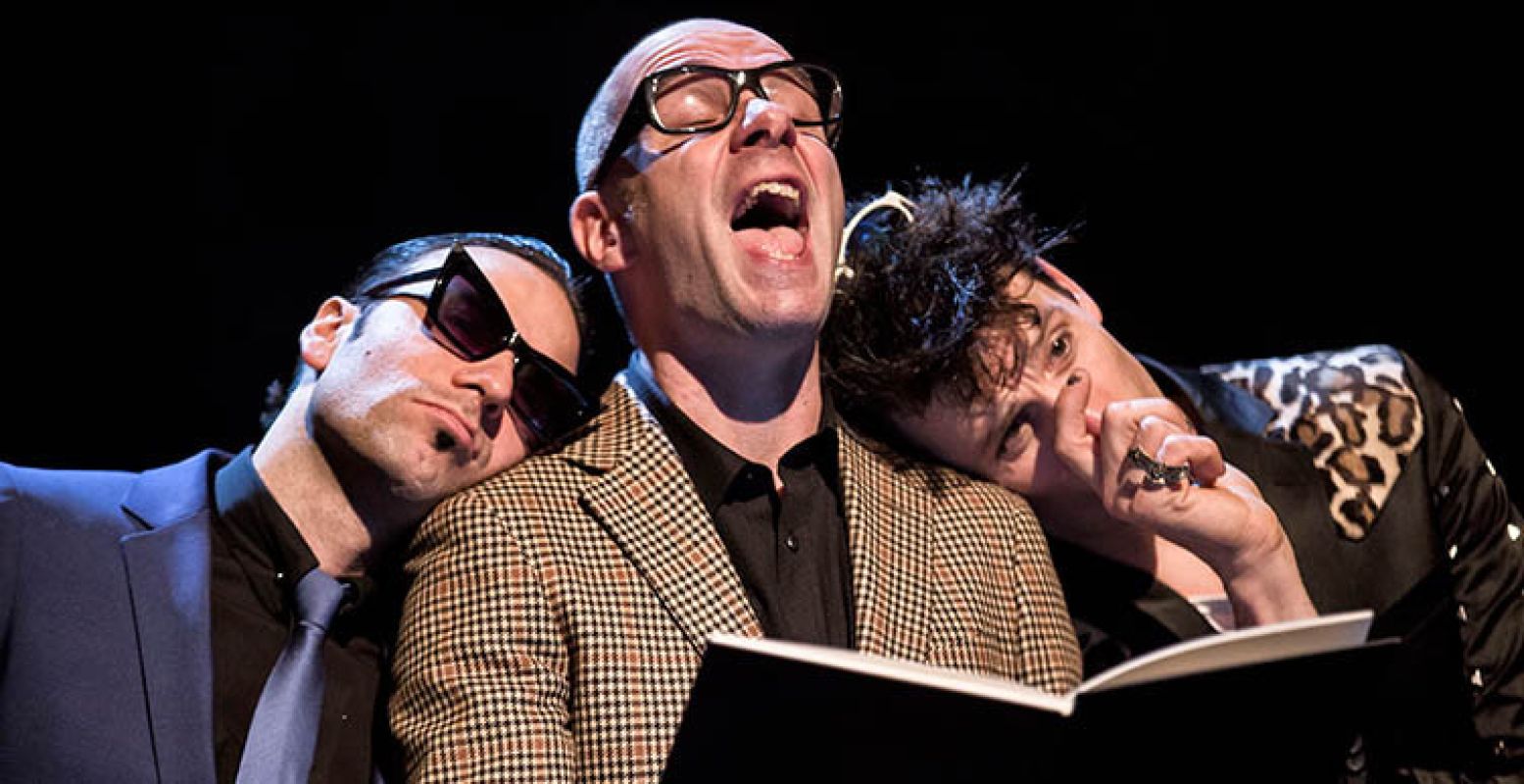 Het bijzondere trio van de voorstelling: Jules, Bart en Herman. Foto: Raymond van Olphen.
