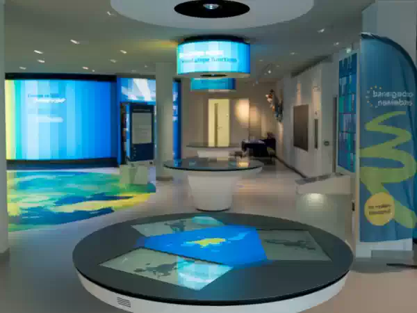 Alle exposities zijn beschikbaar in de 24 talen van de EU. Foto: Europa Experience Den Haag