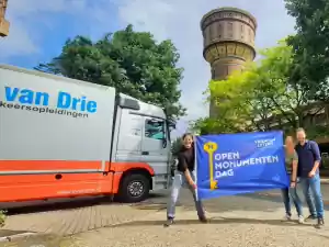 Open Monumentendagen Zeist Peter de la Mar (Geheugen van Zeist), Heidi Langerak en Rogier van Drie (beide actief voor de watert