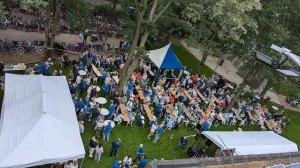 Impressie Zomerklanken vanaf de klimtoren Foto: Victor Asselberghs Impressie Zomerklanken vanaf de klimtoren Foto: Victor Asselberghs