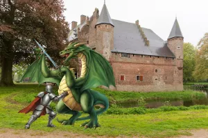 Fotobeschrijving: Drakenweek kasteel Hernen. Foto: (c) Kasteel Hernen.