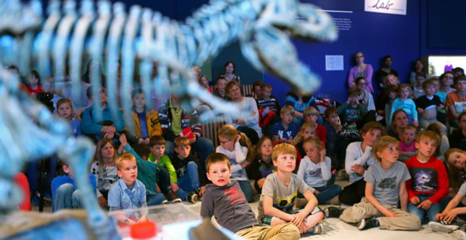 Kom jij ook kijken naar het T-Rexjournaal? Foto: Naturalis.