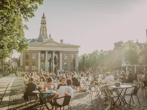 Vismarkt Groningen Terrassen. Foto: Groningen Marketing © Stella Dekker Fotografie